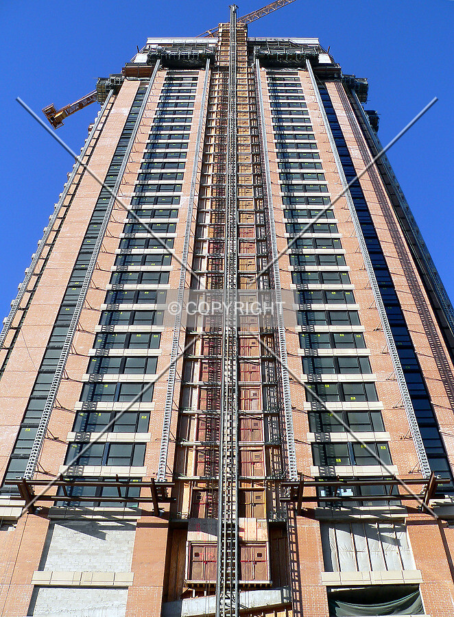View up the south face