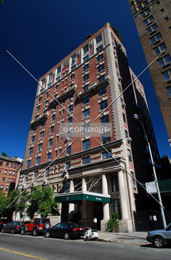 Viewed along West 81st Street
