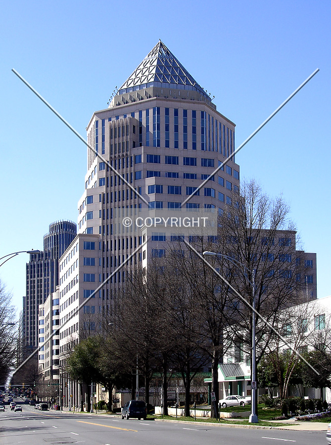 Looking south along North Tryon Street