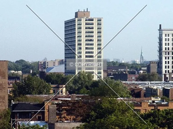 Distant view from the northeast