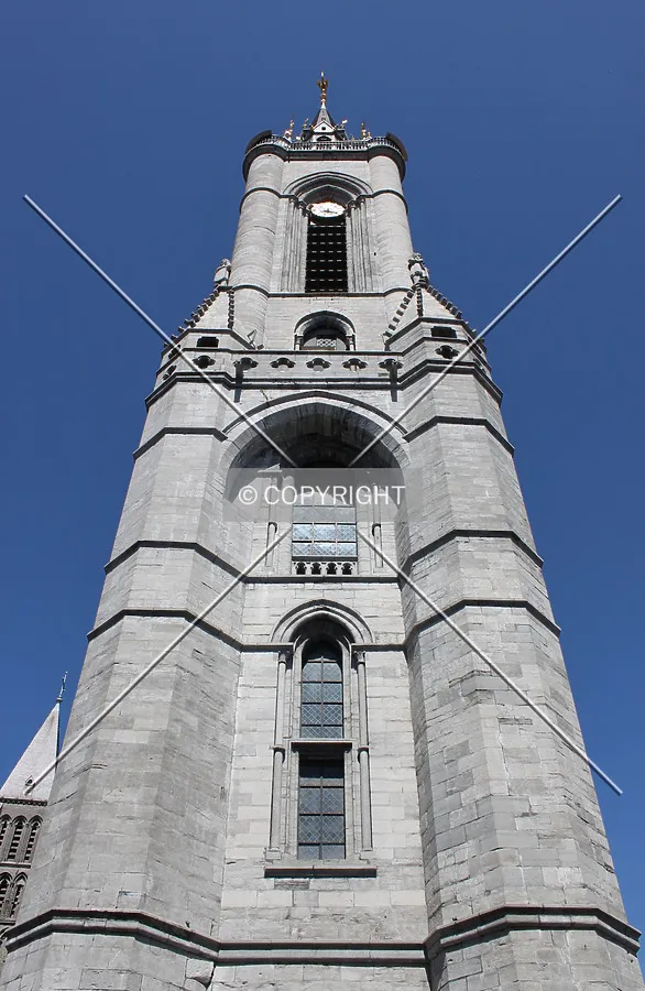Looking up from the entrance area