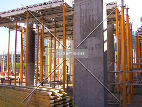 Beginnings of lobby structure