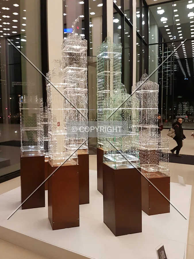 Luminale 2018 in Frankfurt - Flexipolis installation in the TaunusTurm