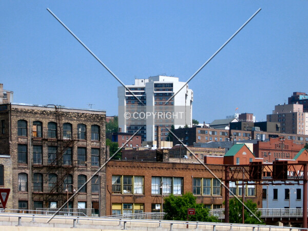 Distant view to the north from Canal Park