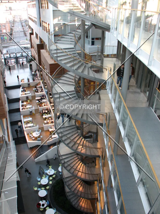 View of the main staircase