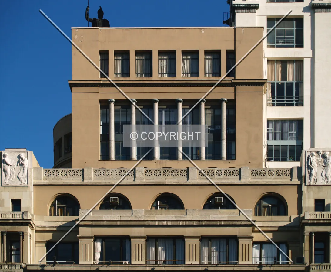 A part of the northern facade