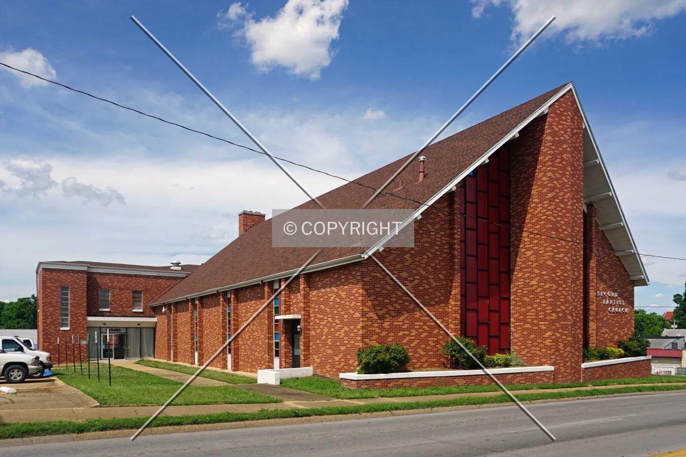 View from the southwest; May 30, 2016