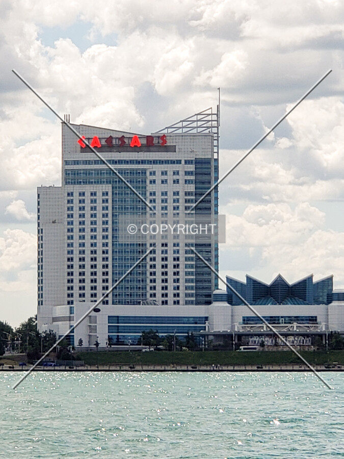 View from Detroit to the north; August 10, 2019