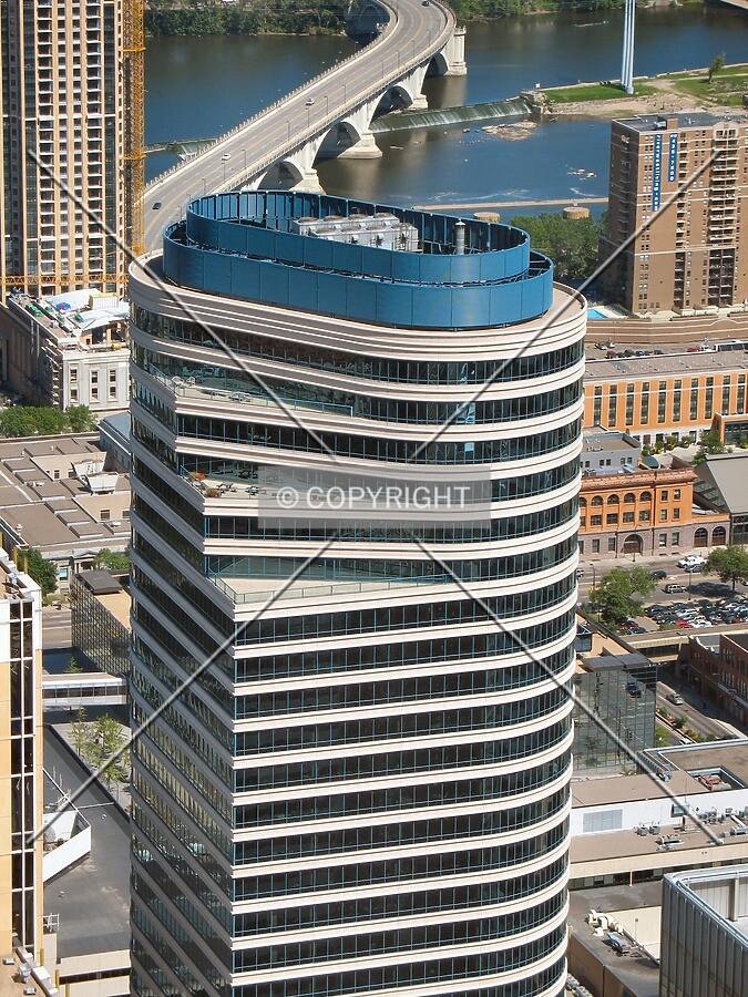 View to the northeast from the roof of the IDS Tower
