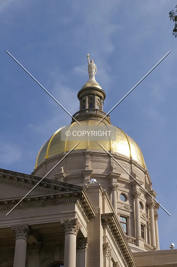 Closer view of the gold plated dome