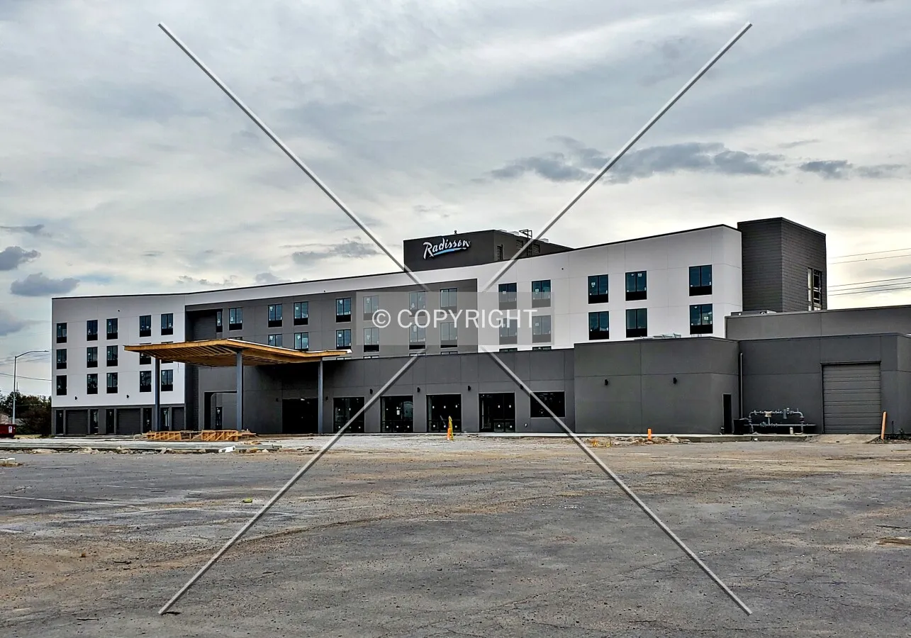 Northwest view during renovation; November 21, 2020