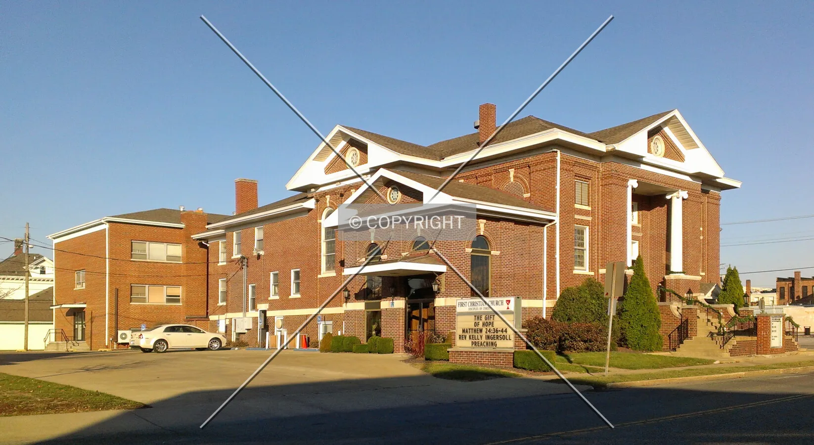 View from the southwest; November 30, 2013
