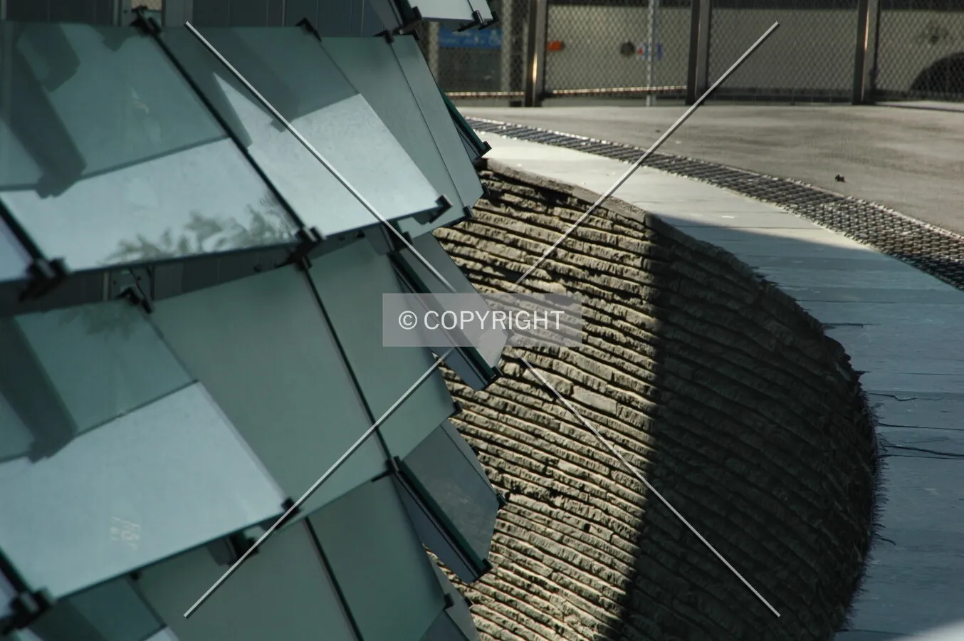 Building facade meets the ground level