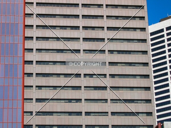 Section of east facade, past the Thrivent Financial Building, from 6th Street