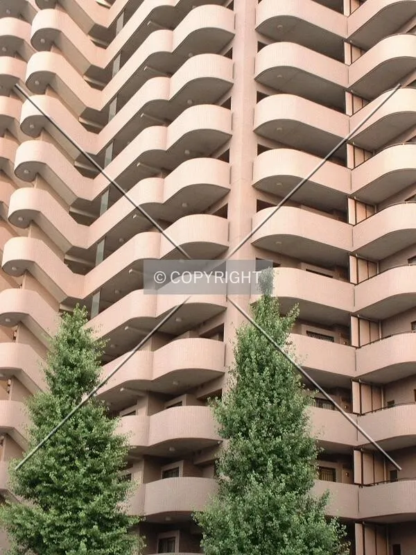 Trees and balconies