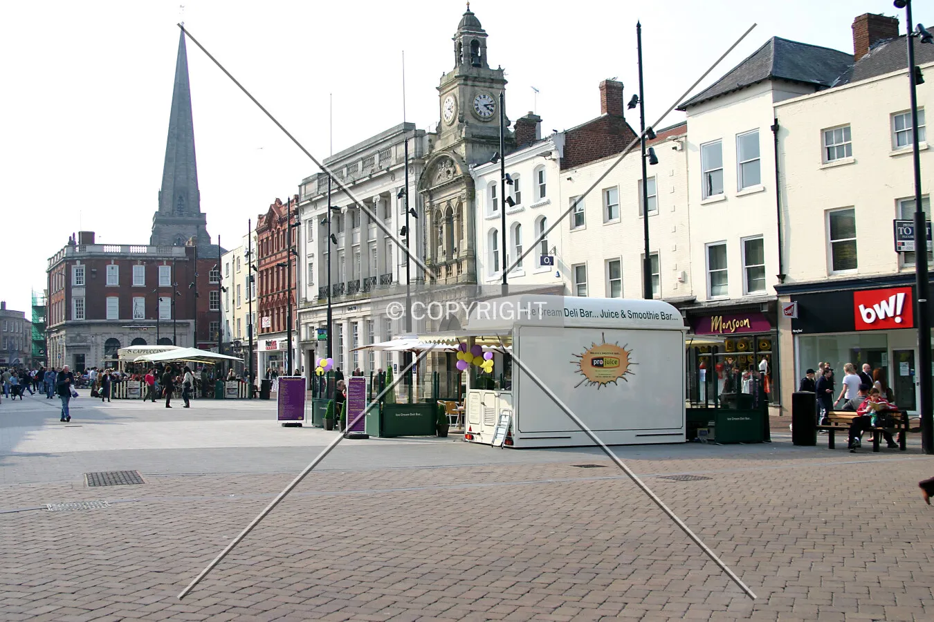 View across the city centre