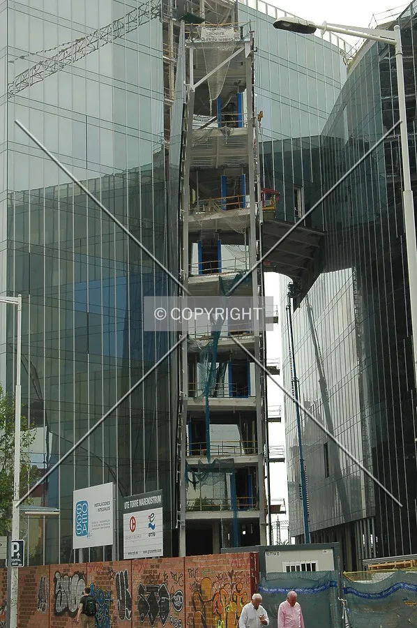 Hole between towers