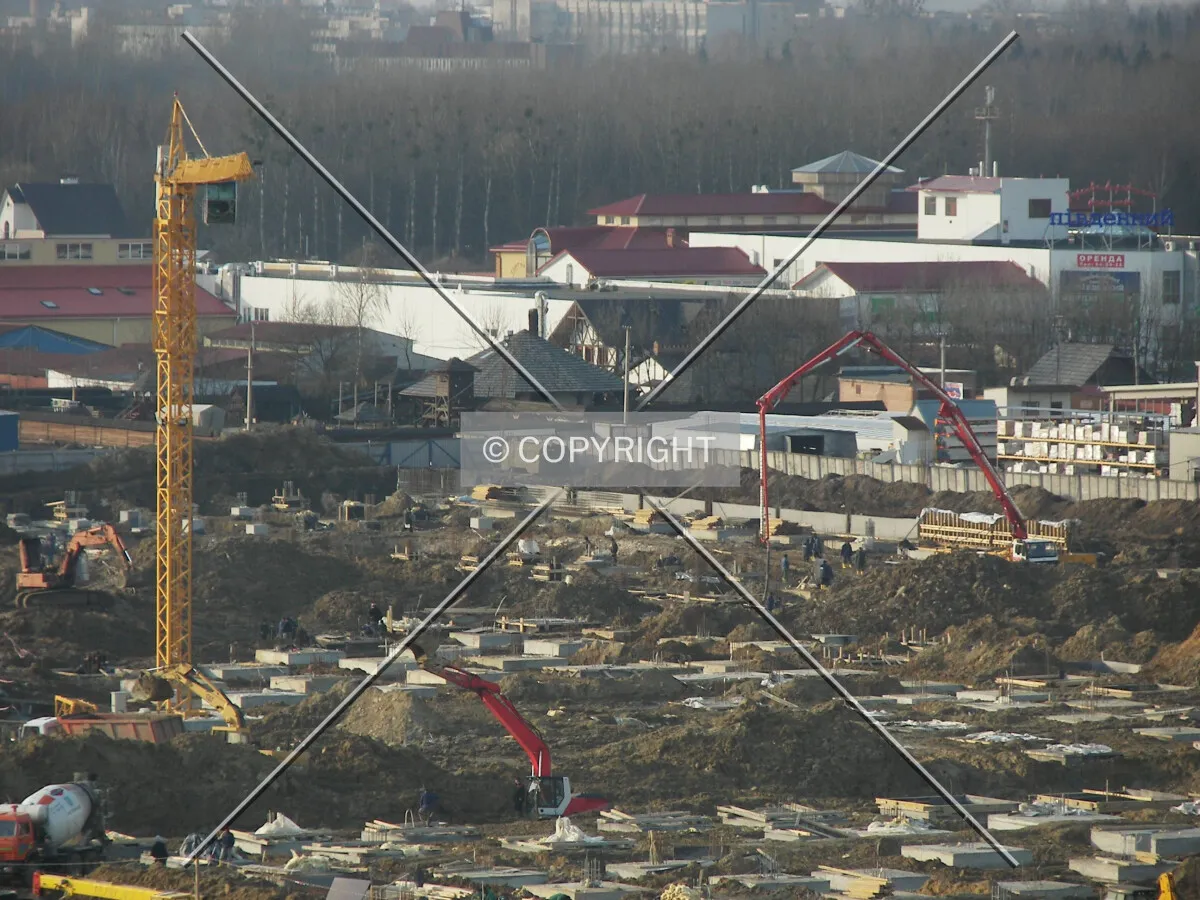 Construction site seen from the east