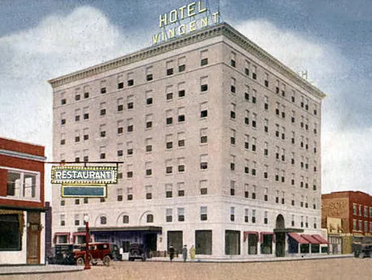 Vintage view from the southwest