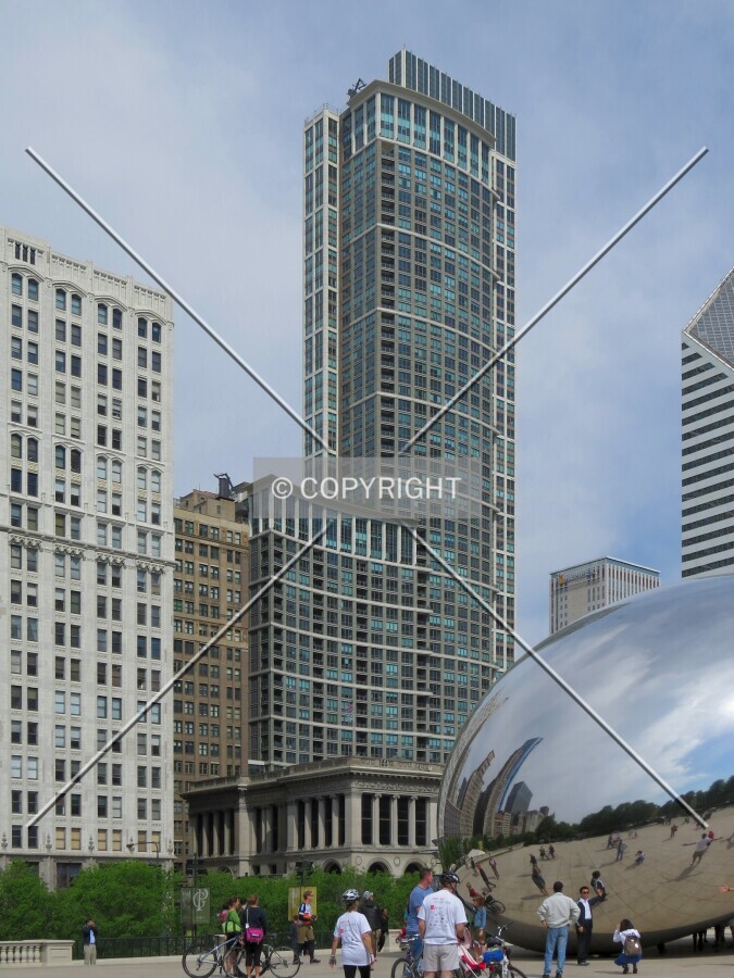 View to the northwest from Millennium Park