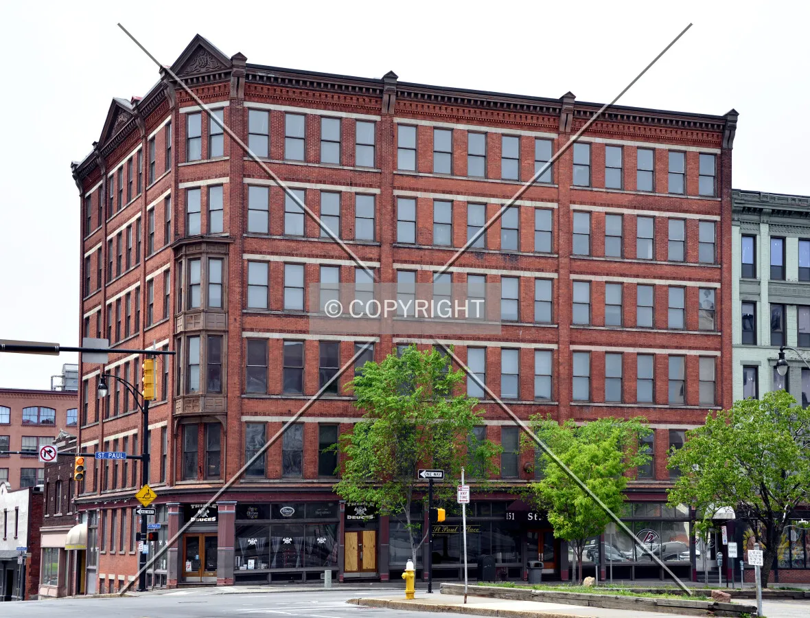 View from the east at Andrews and St. Paul Streets