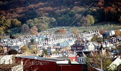 View from the southeast from downtown