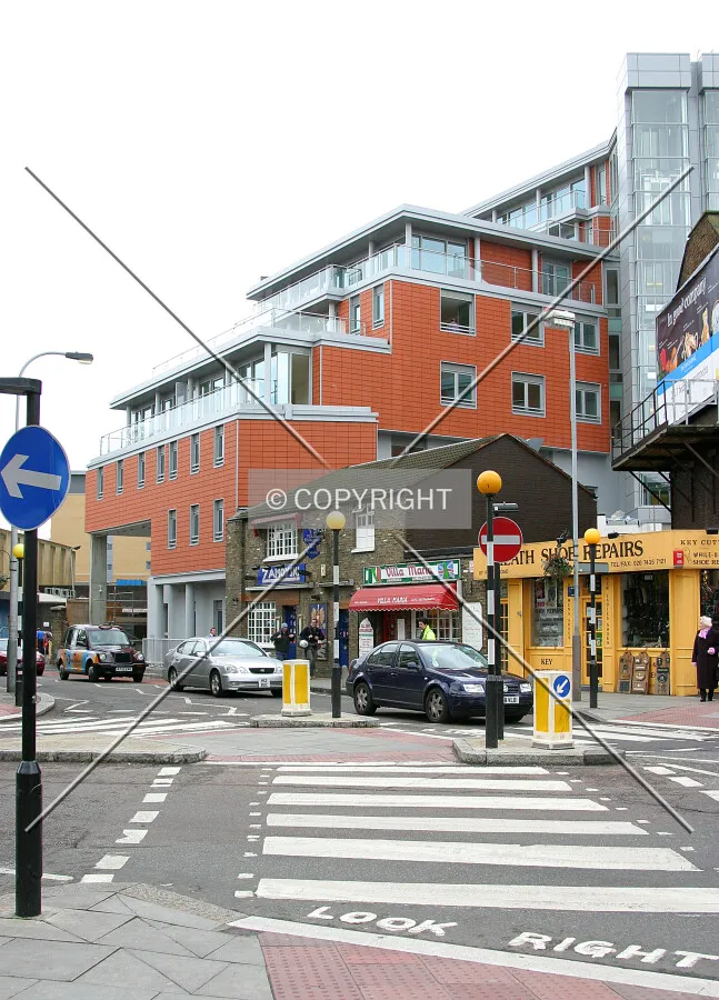 View south at the Fleet Road frontage