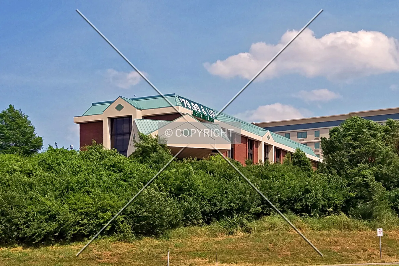 View from the west; June 22, 2016