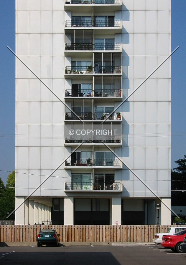 East side base, from Woodlawn Avenue