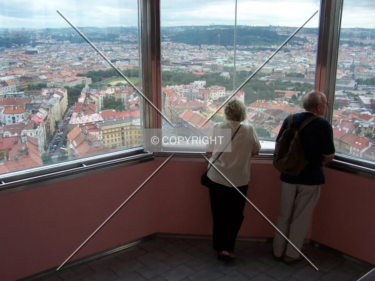 View out from the pink room