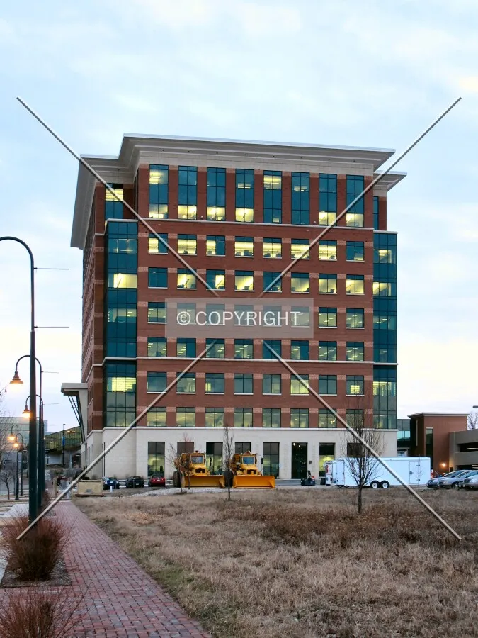 View from the north at dusk