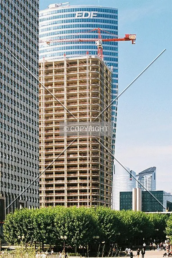 Side view of the building during its reconstruction phase