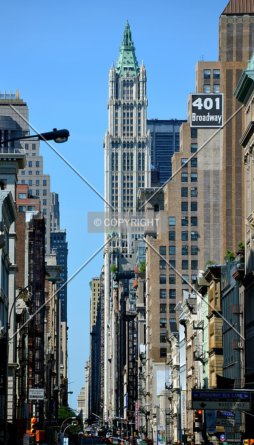 View from the northeast along Broadway from Grand Street