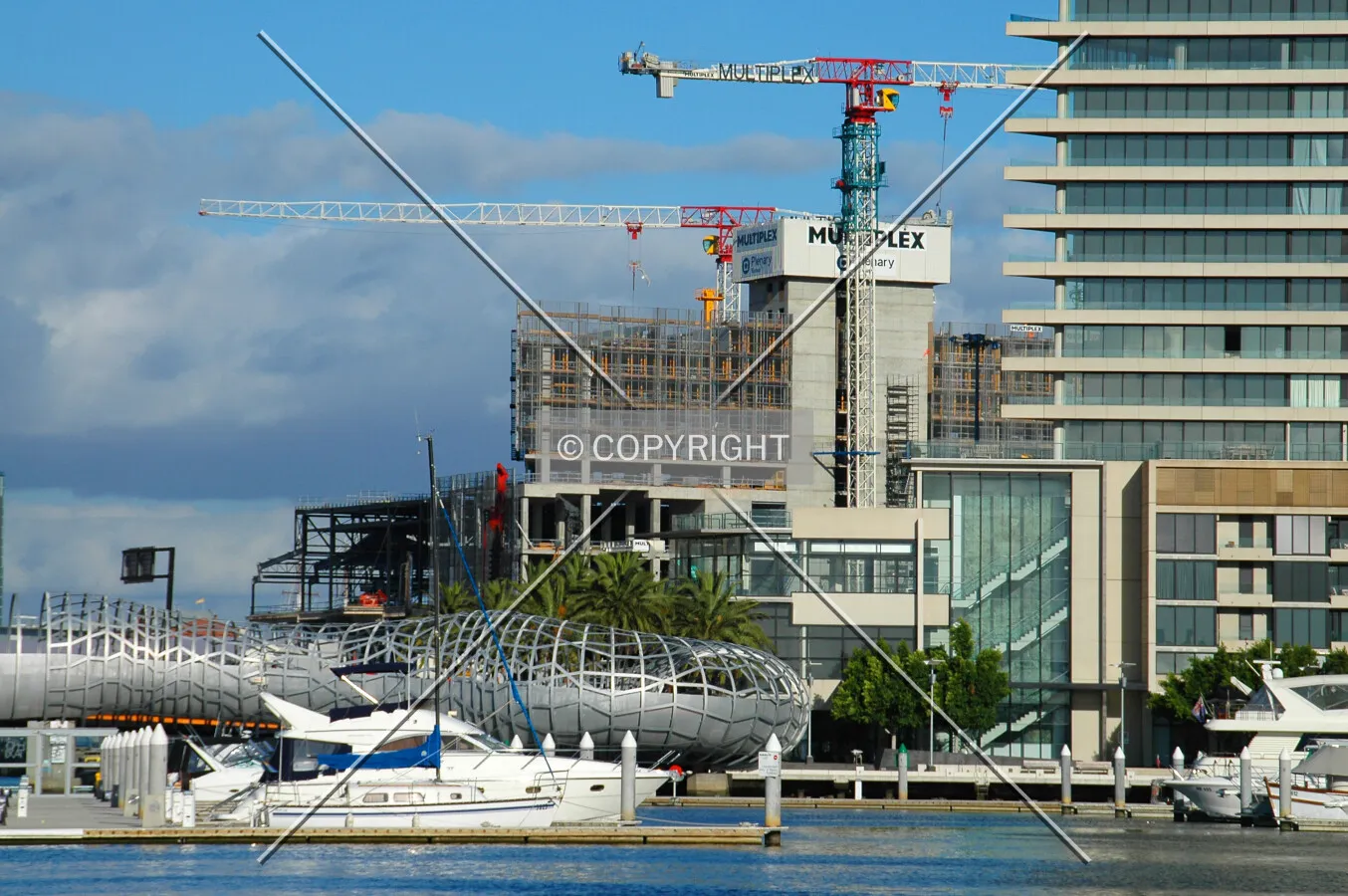 As seen from Yarra's Edge