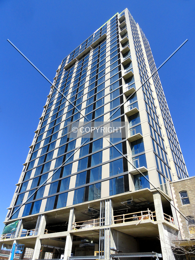 Looking up the southeast side from Chestnut Street