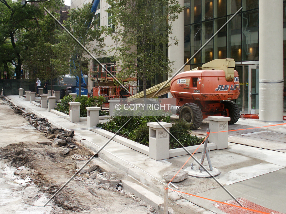 New planters on Pearson Street