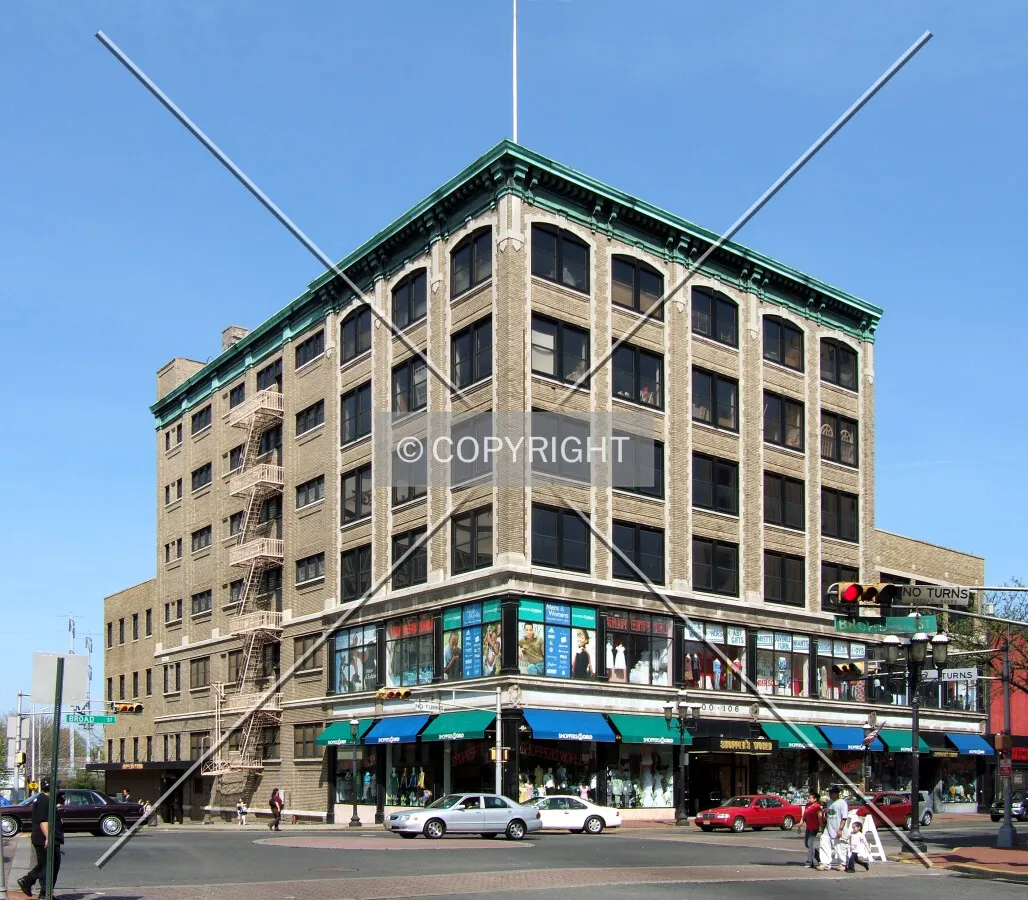 View from the southeast at Jersey and Broad Streets