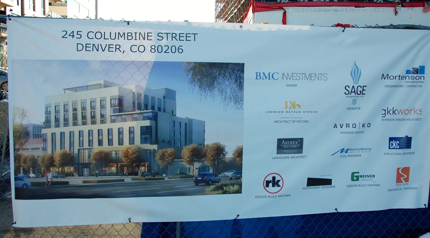 Construction banner
