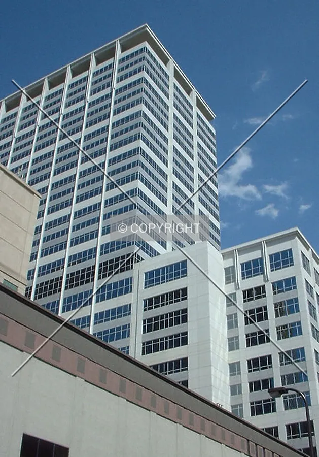 Looking up from LaSalle Avenue