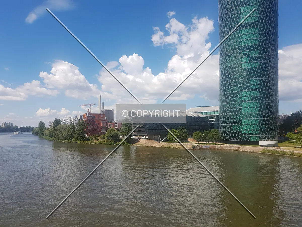 The Westhafen area in Frankfurt