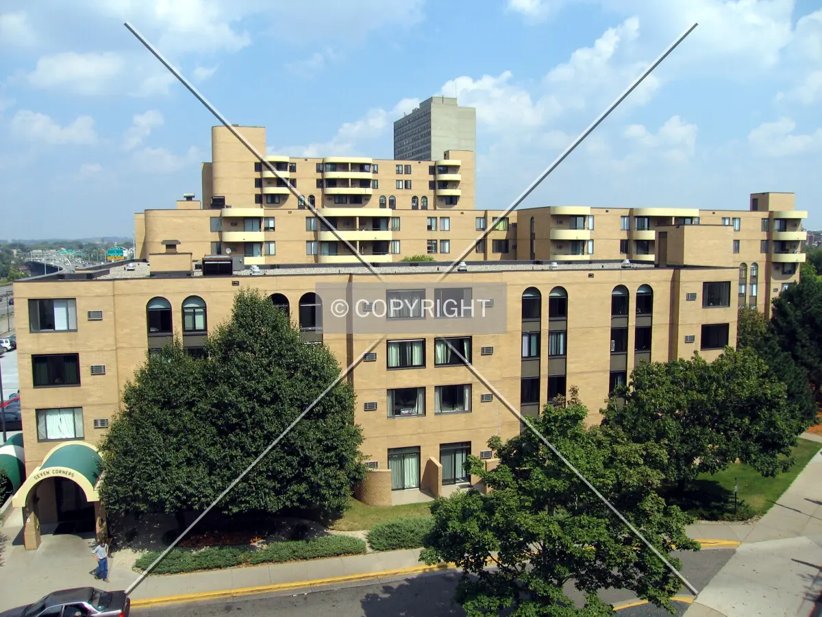 Increasing building heights from south to north
