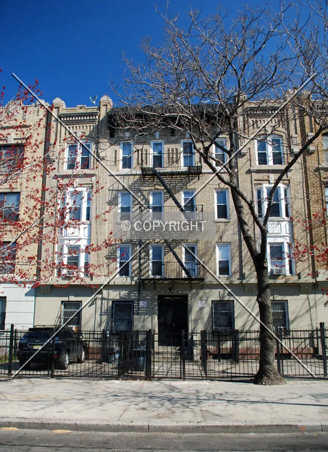 Full front view along Eastern Parkway