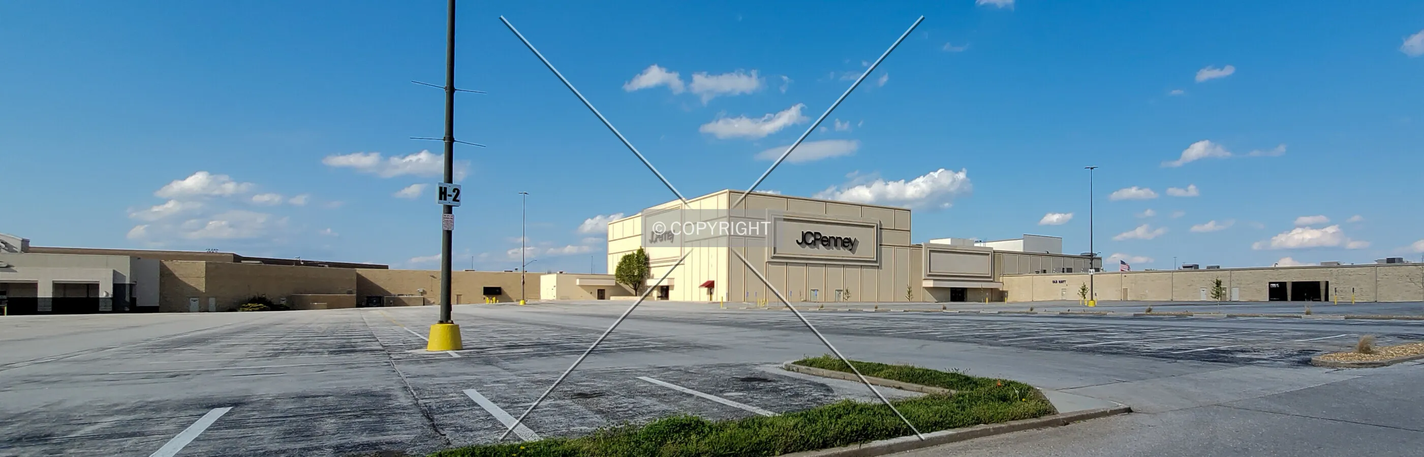 Southwest view; April 15, 2020