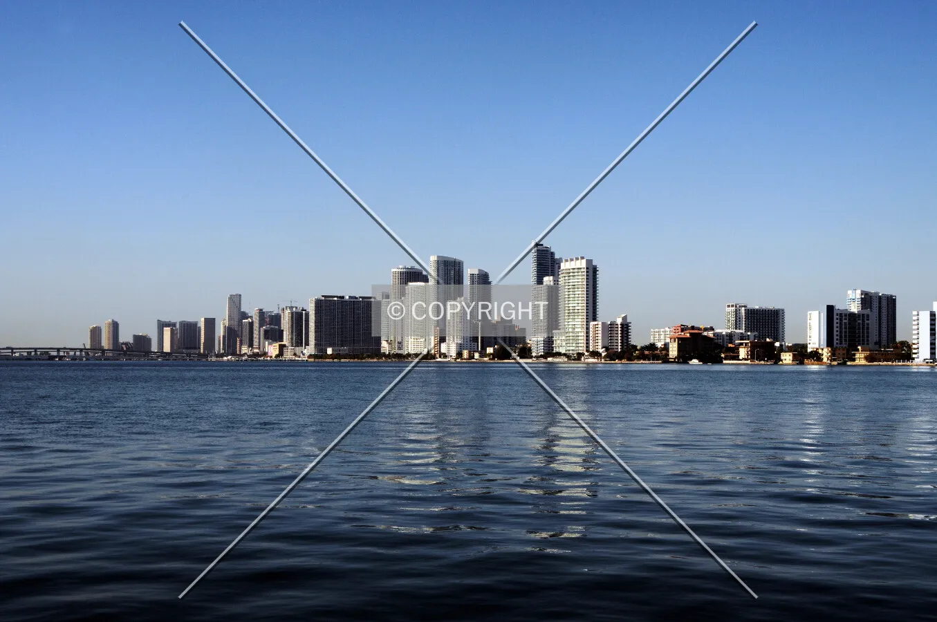 Skyline view from the northeast