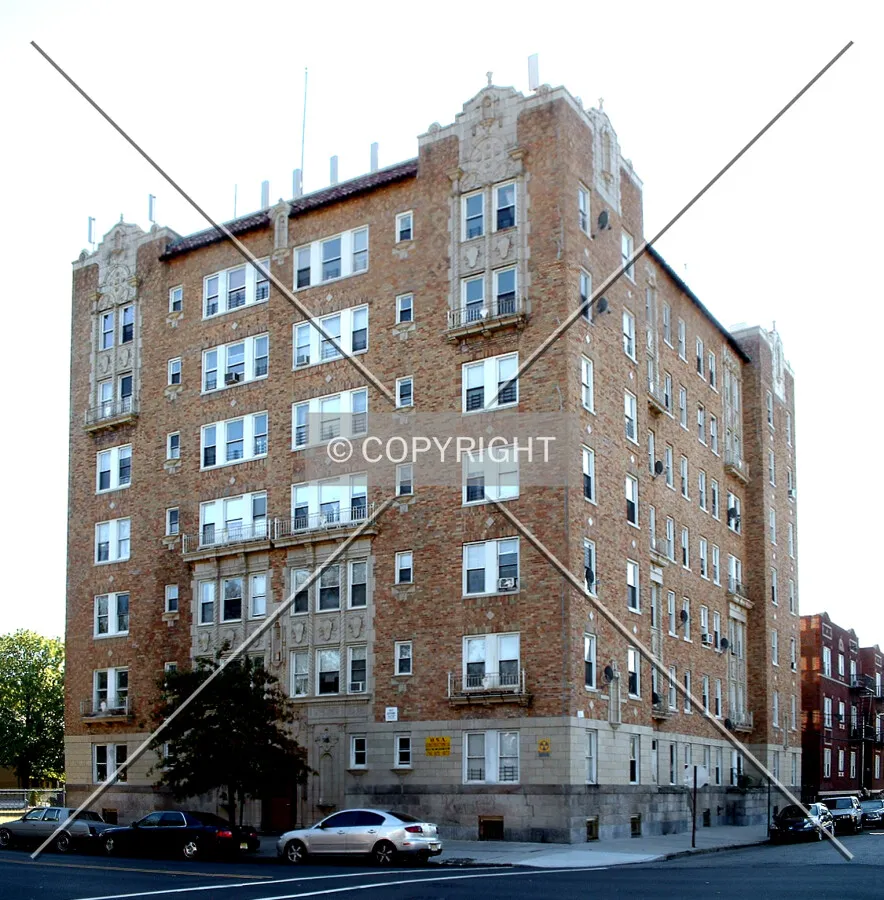 View from the northwest across Broadway