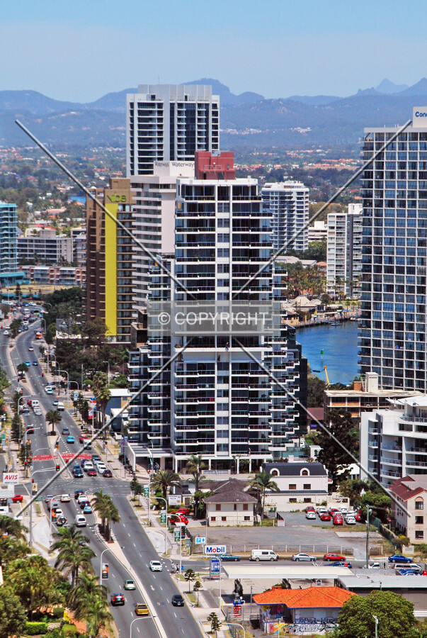 Elevated view from the north