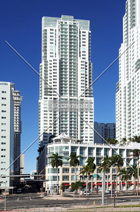 View from the east across Biscayne Boulevard