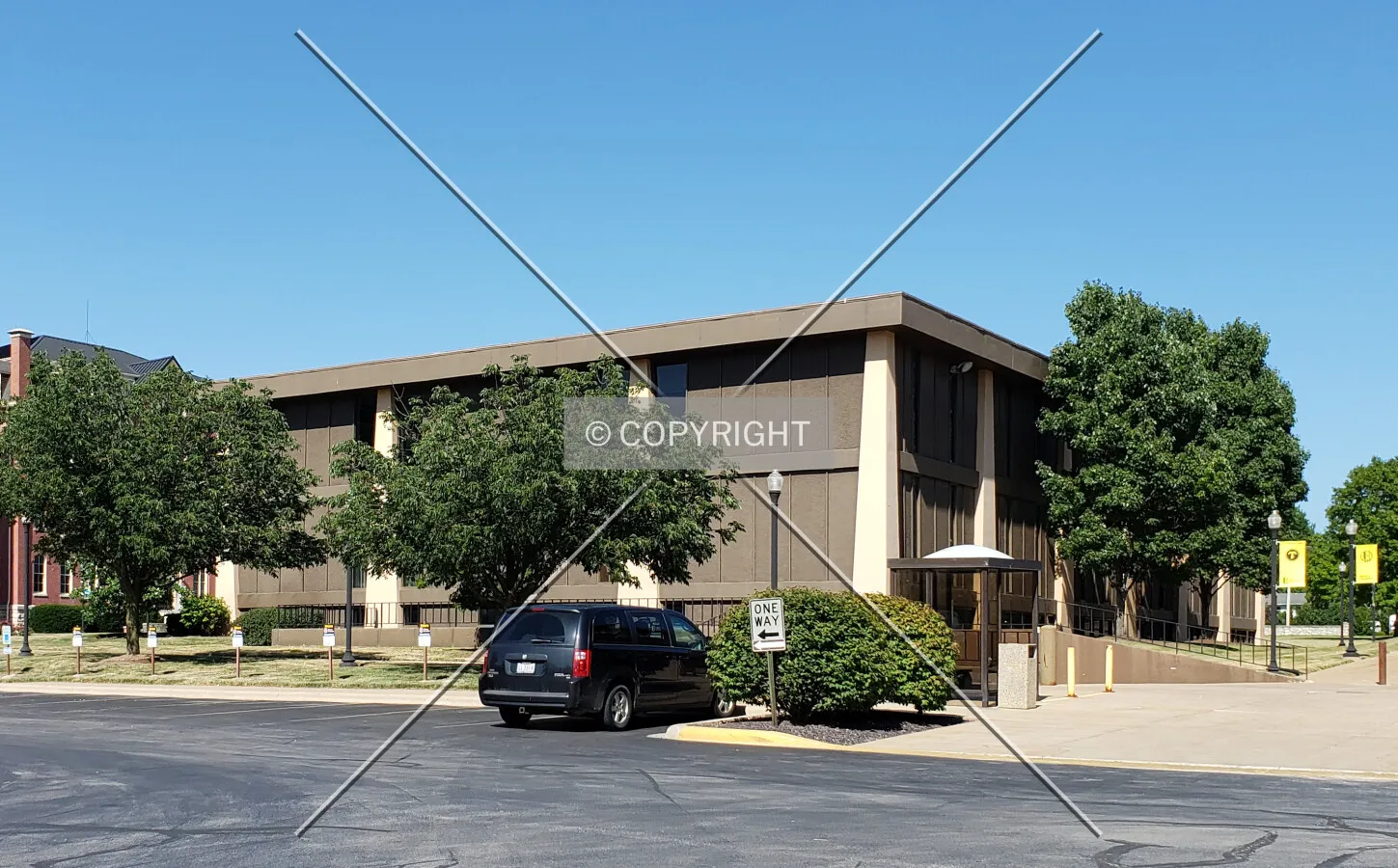 View from the southwest; July 20, 2019
