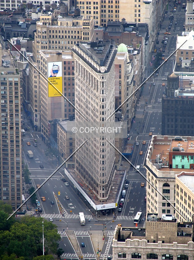 From the north on the Empire State Building observation deck