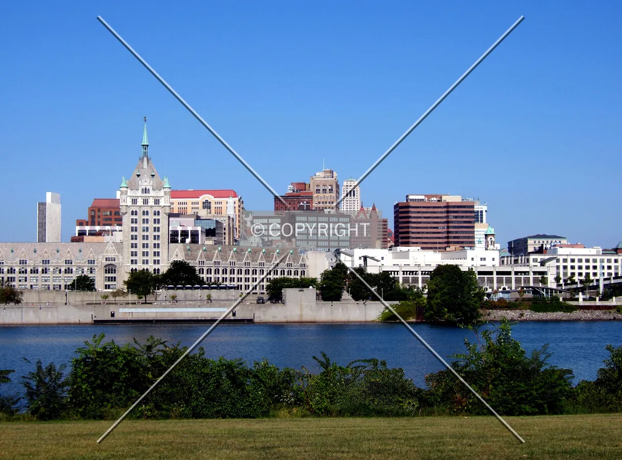 Downtown from the southeast